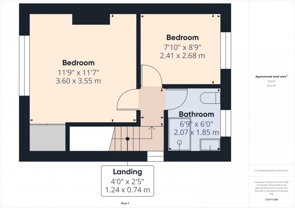 Floorplan for Ashurst Road, Standish, Wigan, WN6 0SD