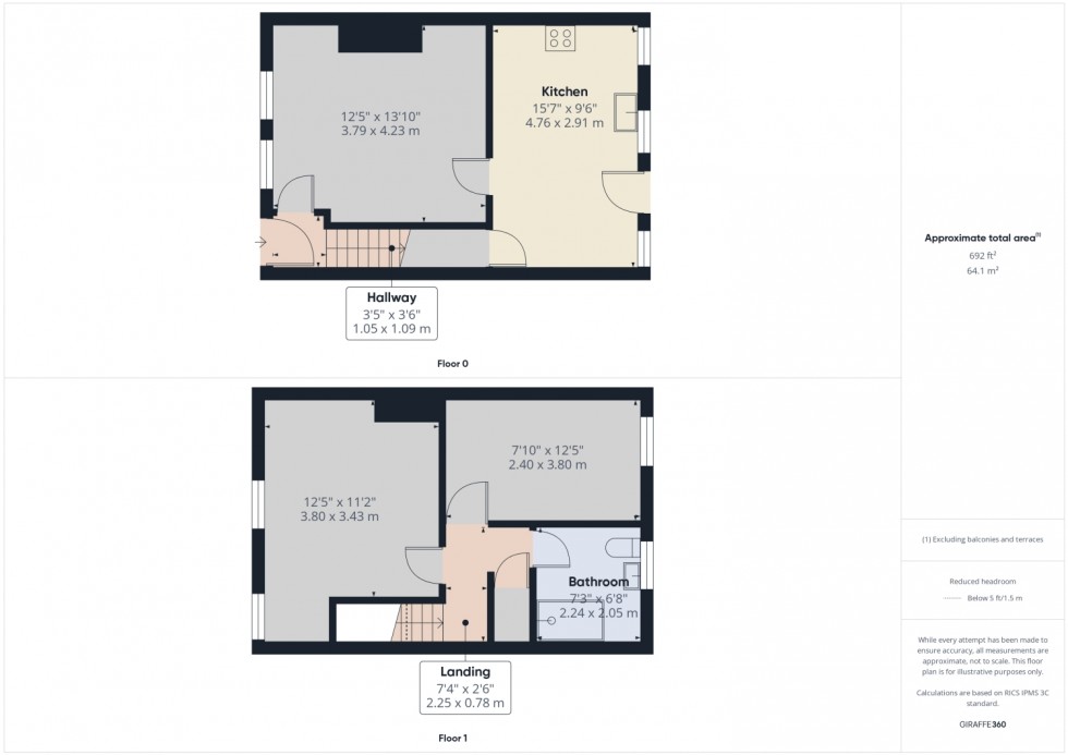Floorplan for Harrow Crescent, Leigh, WN7 3HG