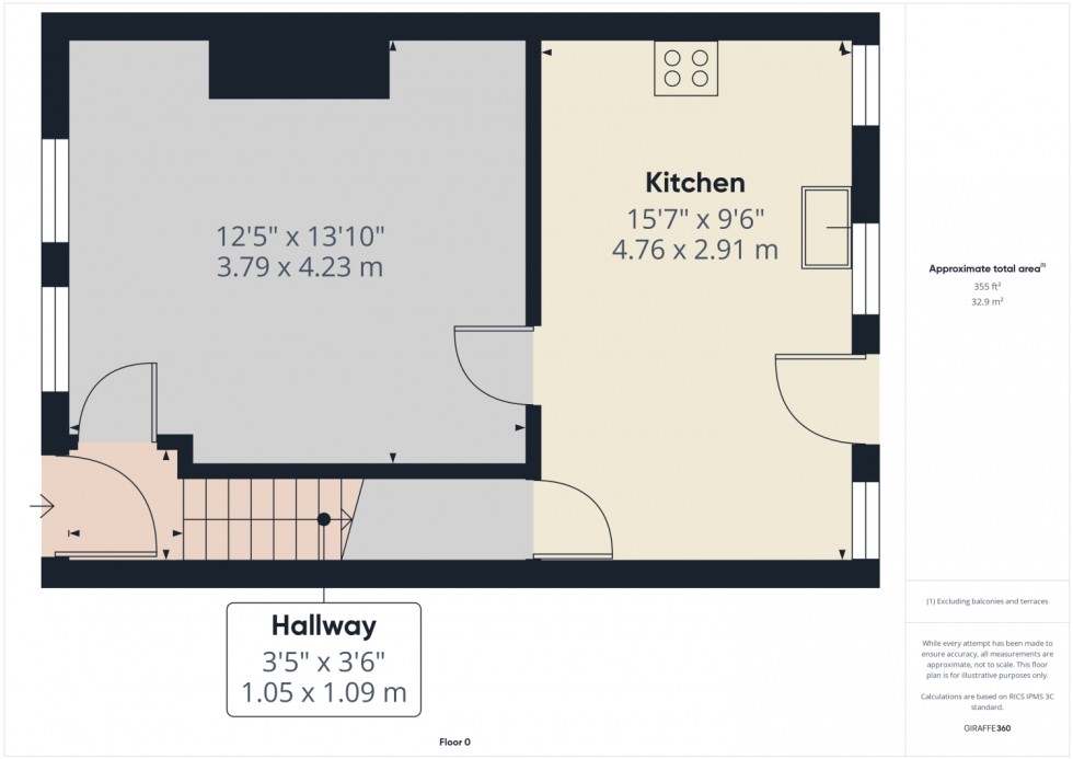 Floorplan for Harrow Crescent, Leigh, WN7 3HG
